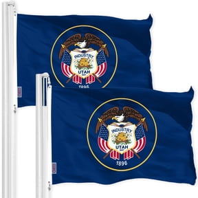 Utah UT State Flag 3x5FT 2-Pack 150D Printed Polyester By G128