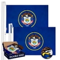 thumbnail image 1 of Utah UT State Flag 3x5FT 2-Pack Double-sided Embroidered Polyester By G128, 1 of 8