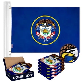 Utah UT State Flag 3x5FT 5-Pack Double-sided Embroidered Polyester By G128