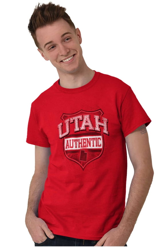 Utah UT Student Pride Gameday Cool Men's Graphic T Shirt Tees Brisco Brands L