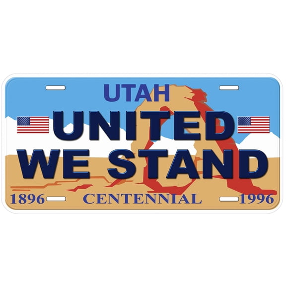 Utah United We Stand Novelty Car Auto License Plate