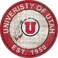 thumbnail image 1 of Utah Utes 24'' Round Heritage Logo Sign, 1 of 1