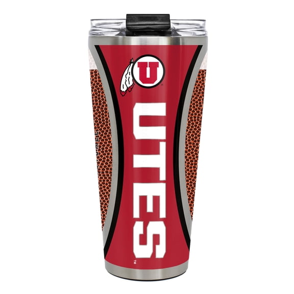Utah Utes 32oz. Big Slim Game Ball Travel Tumbler