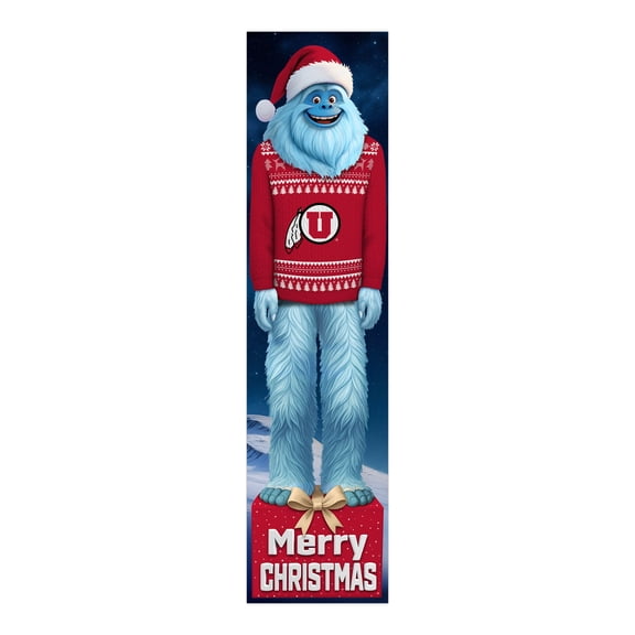 Utah Utes 48" Yeti Christmas Leaner