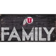 thumbnail image 1 of Utah Utes 6'' x 12'' Family Sign, 1 of 1
