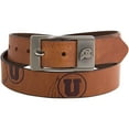 thumbnail image 1 of Utah Utes Brandish Leather Belt, 1 of 1