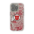 thumbnail image 1 of Utah Utes iPhone Paisley Design Clear Case, 1 of 7