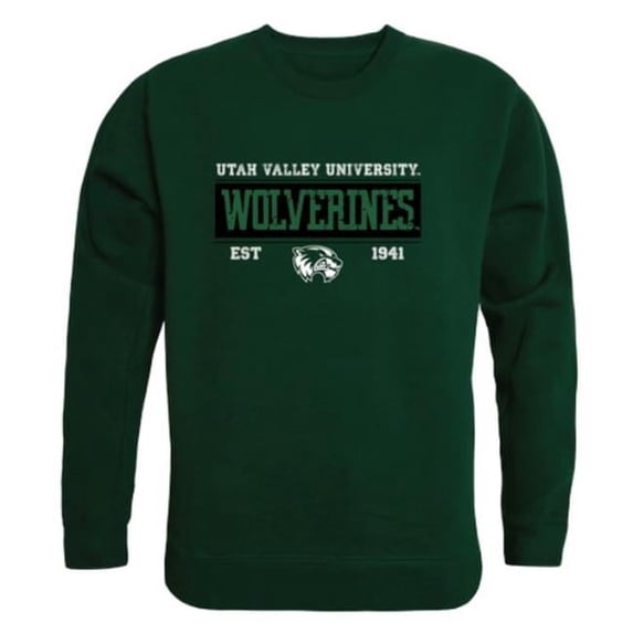 Utah Valley University Campus Crewneck Sweatshirt, Forest - Extra Large