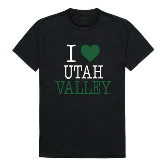 Utah Valley University I Love T-Shirt, Black - Medium