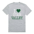 thumbnail image 1 of Utah Valley University I Love T-Shirt, Heather Grey - Large, 1 of 1
