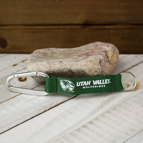 Fan Frenzy Gifts Utah Valley University UVU Wolverines Lanyard key tag key chain