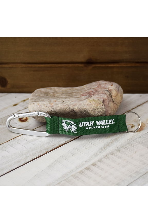 Fan Frenzy Gifts Utah Valley University UVU Wolverines Lanyard key tag key chain