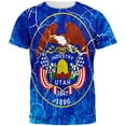 thumbnail image 1 of Utah Vintage Distressed State Flag All Over Mens T Shirt Multi X-LG, 1 of 2