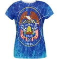 thumbnail image 1 of Utah Vintage Distressed State Flag All Over Womens T Shirt Multi X-LG, 1 of 2