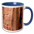 thumbnail image 1 of 3drose, Utah, Zion National Park, Climber, Weeping Rock - Us45 Rbr0001 - Rick A. Brown, 11oz Two-tone Blue Mug, 1 of 6