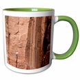 thumbnail image 1 of 3drose, Utah, Zion National Park, Climber, Weeping Rock - Us45 Rbr0001 - Rick A. Brown, 11oz Two-tone Green Mug, 1 of 6