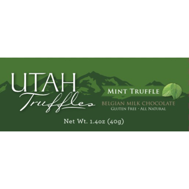 Utah truffles milk chocolate mint truffle bar (Pack of 6)