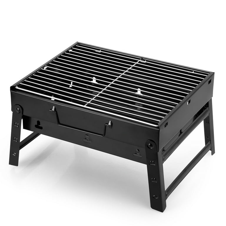 Uten Charcoal Grill, Folding Portable Smoker Grill, Small Outdoor Grill for  Camping Picnics 