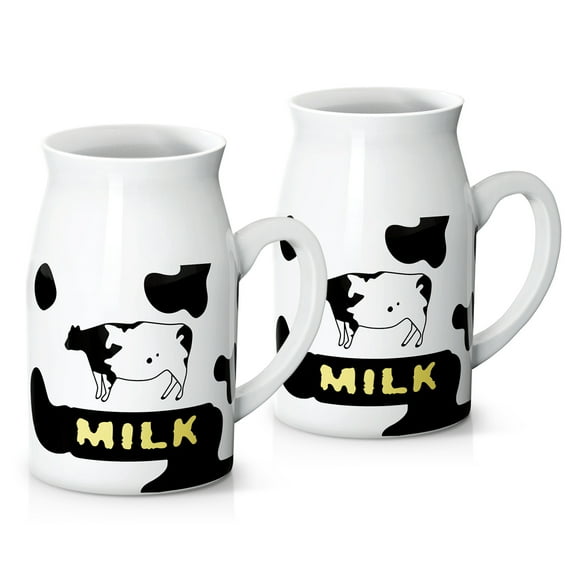 Uten Coffee Mugs Set of 4, 14oz White Ceramic Cup for Coffee, Milk, Tea