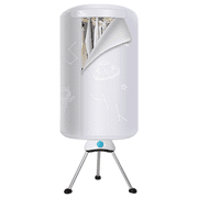 Uten Compact Electric Clothes Dryer, Ventless Folding Laundry Dryer Machine with Dry Bag for Travel, RV, Home, Apartment, Grey