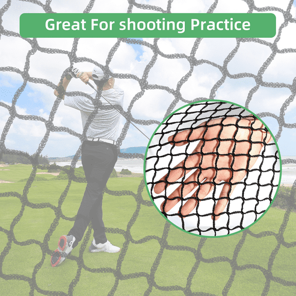 Uten Golf Practice Net, 10x10ft Indoor Hitting Training Aids Nets, Polyethylene Pylon Material Golf Sports Netting Barrier Nets For football baseball fence