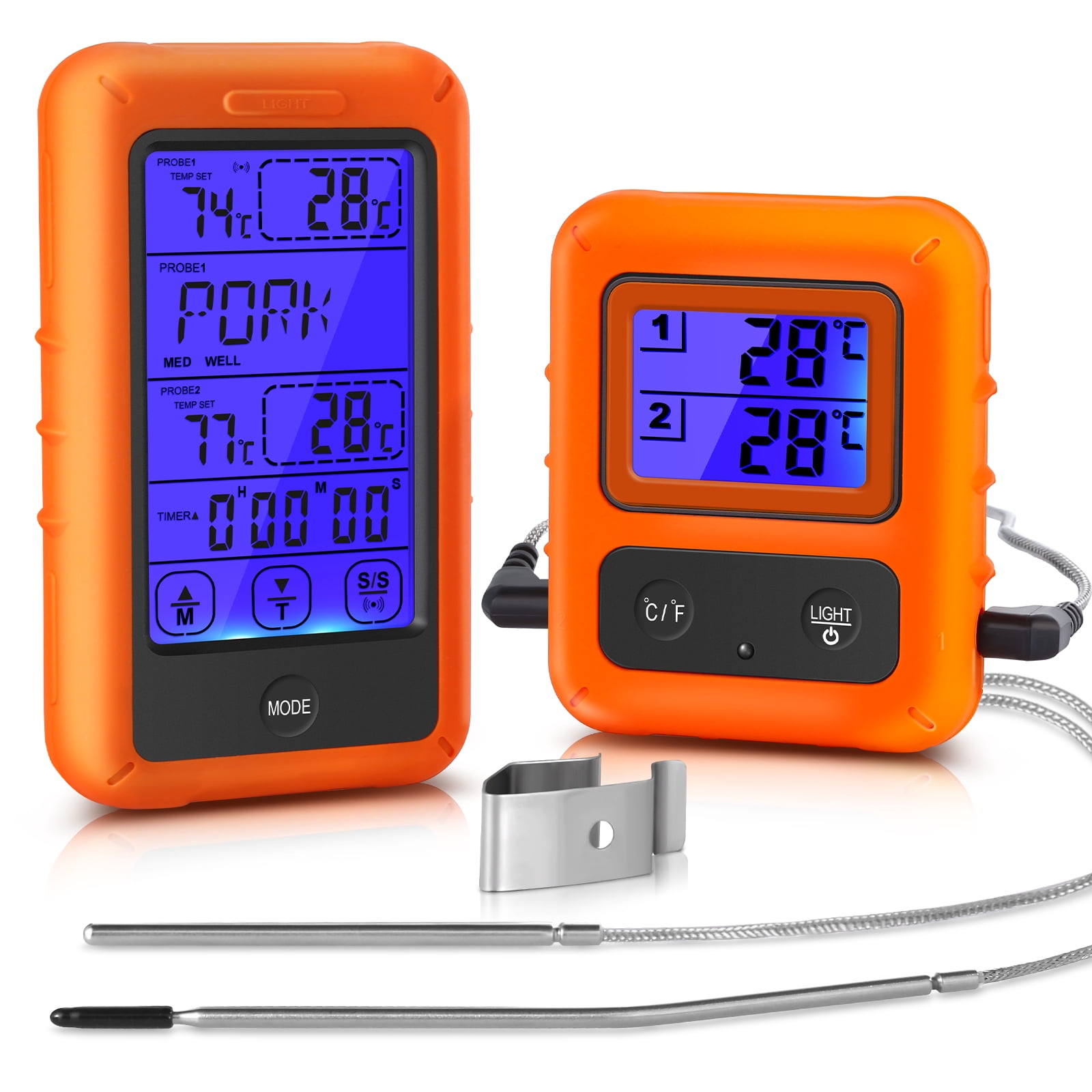Uten Meat Thermometer with Dual Probes for Oven Grilling BBQ