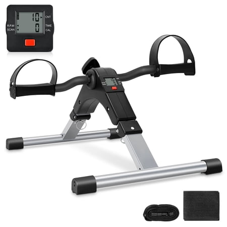 Vowella Pedal Exerciser, Mini Exercise Bike for Arm Leg Workout, Under Desk Exercise Bicycles