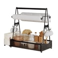 thumbnail image 1 of Metal Grill Utensil Caddy with Paper Towel Holder for Camping, Picnic, and Barbecue, 1 of 8