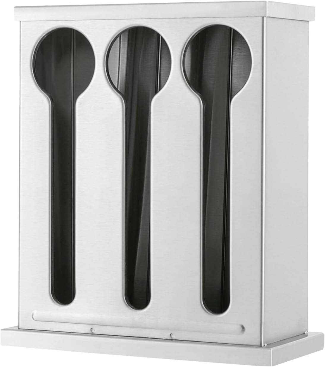 Utensil Dispenser for Knife Spoons and Forks 3 Compartment Stainless Cutlery Silverware Organizer Utensil Holder Party Forks Spoons Dispenser for Party Wedding