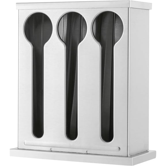Utensil Dispenser for Knife Spoons and Forks 3 Compartment Stainless Cutlery Silverware Organizer Utensil Holder Party Forks Spoons Dispenser for Party Wedding