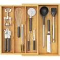 thumbnail image 1 of Lifewit Utensil Drawer Organizer, Expendable Cooking Silverware Tray for Kitchen Drawer, Bamboo Adjustable Cutlery Flatware Holder, Spatula Tools and Gadgets Storage Divider, 1 of 9