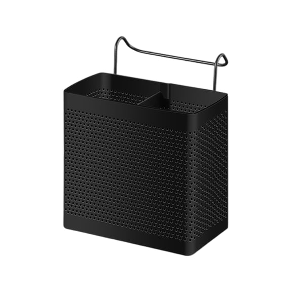 Utensil Drying Caddy, Black Stainless Steel, 1 Pack Kitchen Countertop Utensil Holder, Perfect for Sink Side Draining, Holds Spoons Forks Knives Chopsticks for Home Kitchen Use