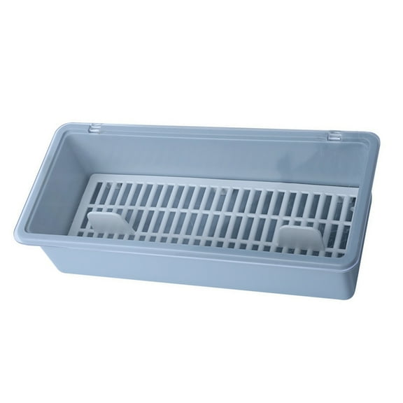 SEWCHICS Premium Plastic Chopsticks Box with Drainage for Kitchen Cutlery Storage