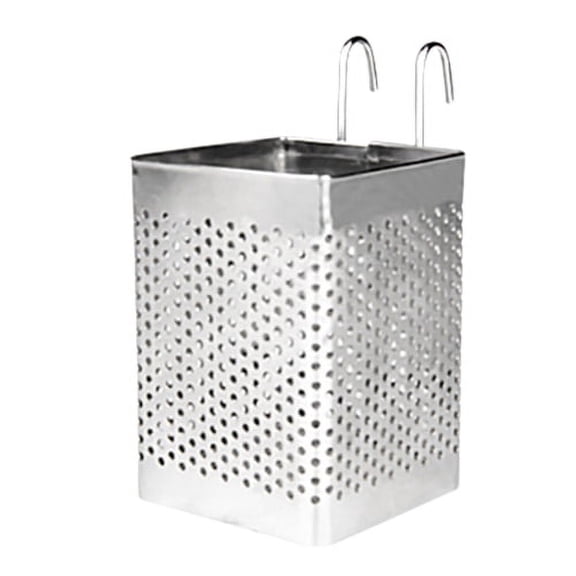 Utensil Drying Rack Chopstick Holder - Stainless Steel with Hanging Hooks, Cutlery, Dish Drainer Basket Space-Saving Stainless Steel Tableware Drainer for Kitchen for Dishwasher