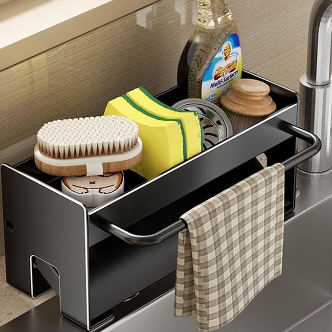 Utensils Rag Utensil Holder,Compact Kitchen Sink Drying Rack - Durable and Stylish ...
