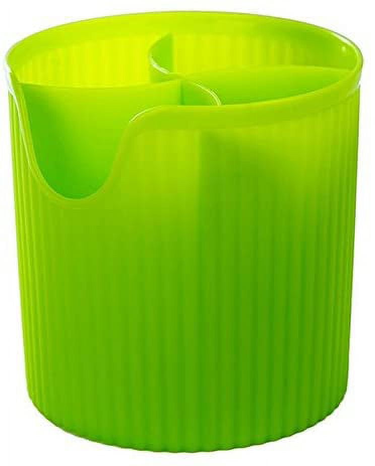 Utensil Holder for Countertop Cooking Utensil Crock with Gold Rim