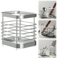 thumbnail image 1 of Utensil Holder Cozival Stainless Steel Utensil Holder, Countertop Organizer for Forks, Spoons, Knives and Chopsticks, Silverware Organizer, A, 1 of 9
