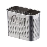 Utensil Holder Stainless Steel Kitchen Rack with Hooks Rust-Proof Heavy-Duty, 5.51x4.33x2.76 Inches for Countertop Sink