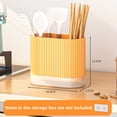thumbnail image 1 of Utensil Holder for Kitchen Counter | Kitchen Utensil Holder | Plastic Countertop Organizer for Kitchen, Yellow 1 Pack, 1 of 6