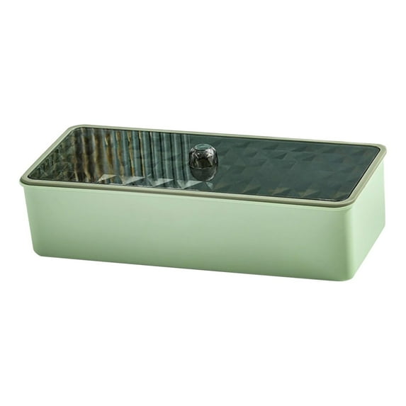 Utensil Organizer Container, Ongmies Utensil Organizer Container Chopsticks Drain Storage Box Tableware Organizer Cutlery Drawer Organizer with Lid for Kitchen, Mint Green