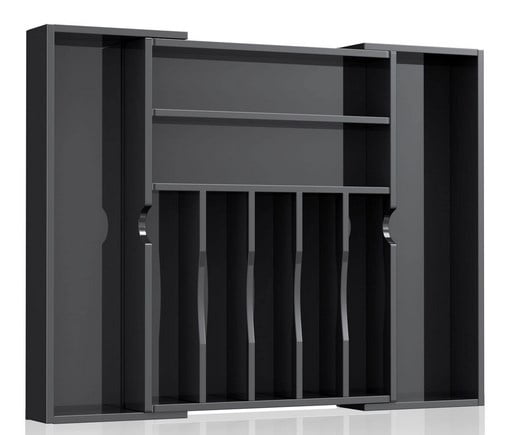 Utensil Organizer Silverware Drawer Organizer - Bamboo Expandable Cutlery Tray with Dividers for Utensil Holder Office Storage Makeup Desk Drawer Tool Organization