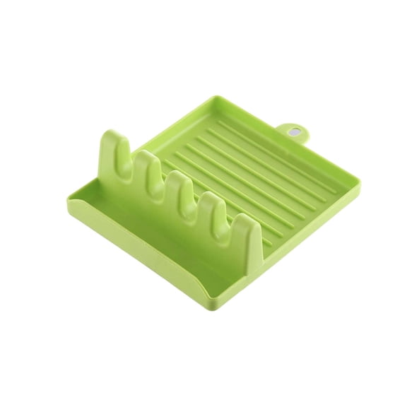 Utensil Rest for Stove Top,Spatula Rack Shelf Organizer Plastic Chopsticks, Holder Non-slip Spoons Pad, Cooking Utensil Rest Countertop Space Saver Easy to Clean