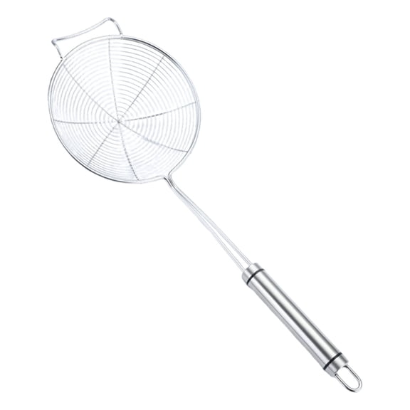 Utensils Asian Kitchen Stainless Steel Spider Strainer Skimmers For Kitchen Cooking and Frying Food,Slotted Spoon Pasta Strainers Tomato Food Strainer Skimmer Ladle For Pasta(14cm)