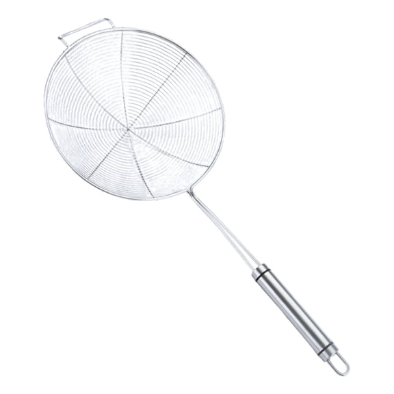 Utensils Asian Kitchen Stainless Steel Spider Strainer Skimmers For Kitchen Cooking and Frying Food,Slotted Spoon Pasta Strainers Tomato Food Strainer Skimmer Ladle For Pasta(18cm)
