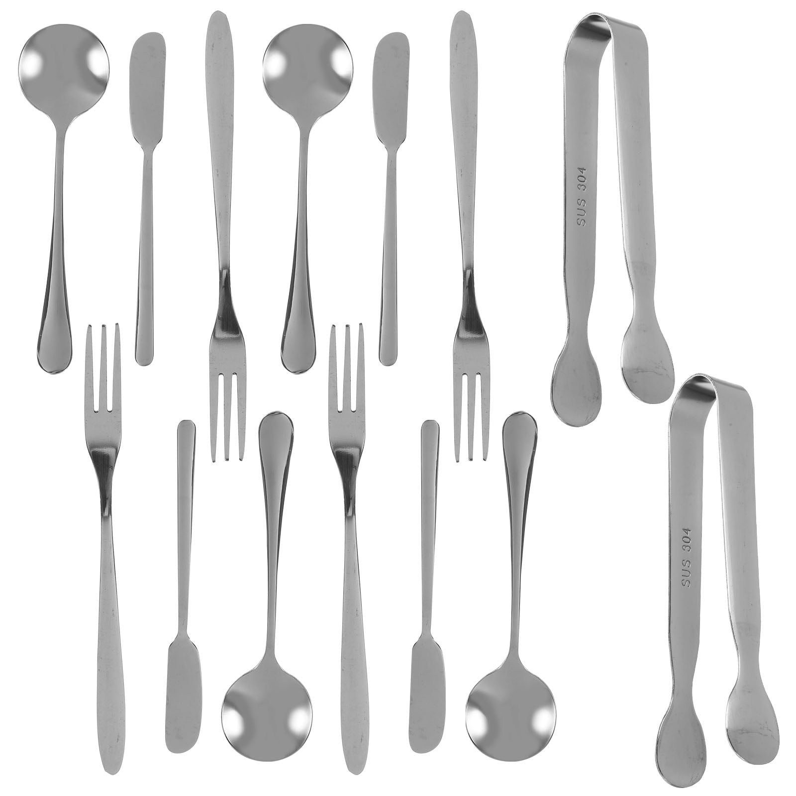 Utensils Cheese Fork Serving Tool Set Household Stainless Steel