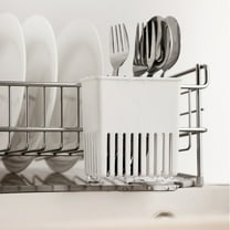 Utensils Holder and Cutlery Drying Rack Compact Kitchen Drainer Organizer Storage Solution