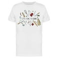 thumbnail image 1 of Utensils Its Time To Cook T-Shirt Men -Image by Shutterstock, Male Large, 1 of 2