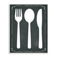 thumbnail image 1 of Stupell Industries Black and White Utensils Silhouette Novelty Painting Unframed Art Print Wall Art, 13 x 19, 1 of 5