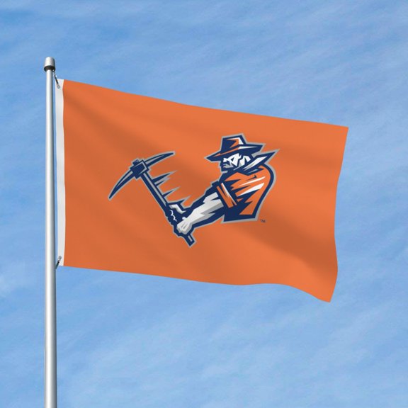 Utep Miners 3x5 Ft Flag Double Sided Indoor Outdoor Double Stitched Polyester Flag With 2 Grommets-Both Side Can Be Read