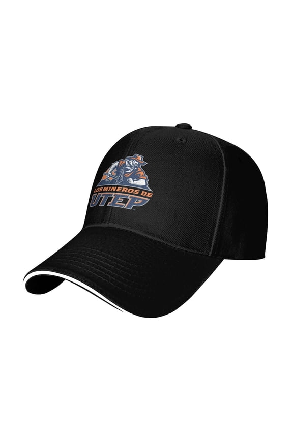 Utep Miners Casual Sandwich Baseball Cap Adjustable For Men For Women